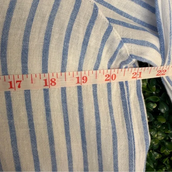 Rachel Zoe Blue and White Striped Tassel-Hem Tunic - Picture 9 of 9